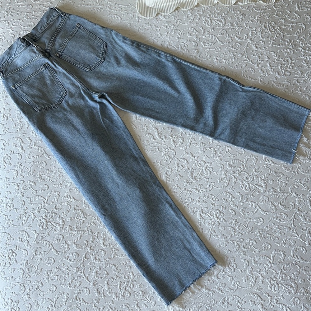 Agolde Folded Waistband Straight Leg Jeans in Sideline - Picture 6 of 14
